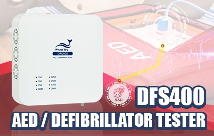 WhaleTeq introduces the DFS400, a dedicated tester for AEDs, ensuring quality and reliability for manufacturers